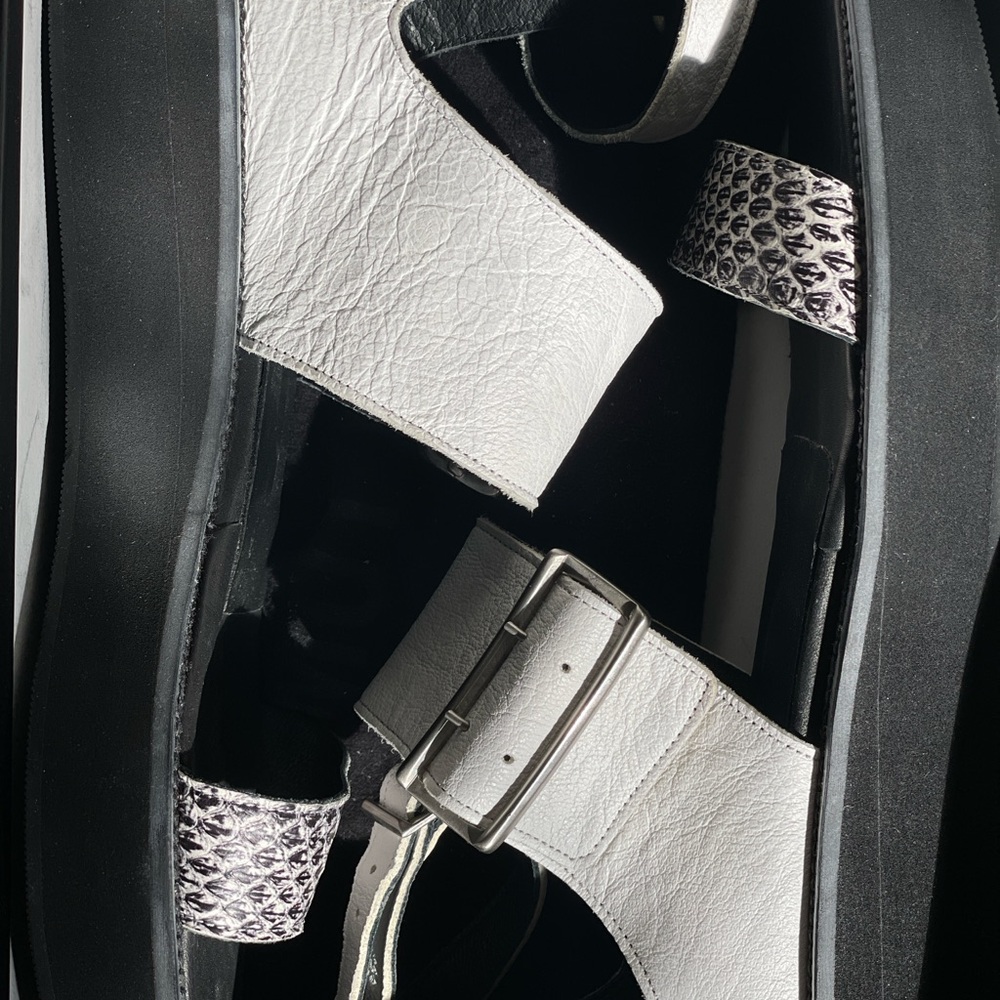 Helmut Lang 3-Strap Sandals